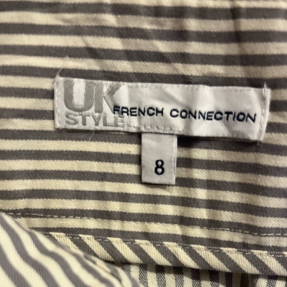 French connection White and grey lining high waist skirt - Picture 4 of 4